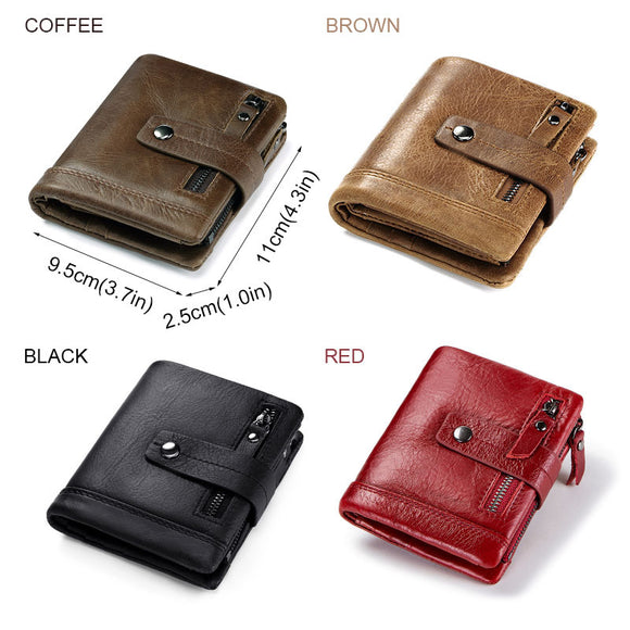 Billetera Antimagnética Multicolor para Hombre - Diseño Europeo y Americano