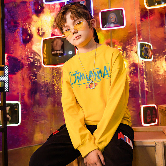 Suéter infantil de color liso para otoño - Image 9