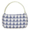 Bolsa de Ombro com Contraste de Nylon Azul-Marinho