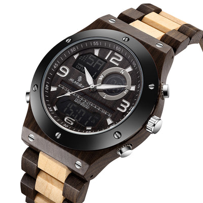 Reloj Cronógrafo de Madera Artesanal Lujo para Hombre - Image 6