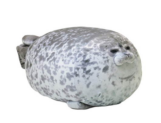 Peluche Foca Grande con Diseño Acuario - Image 9