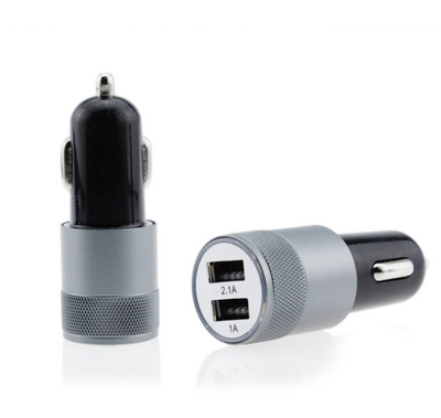 Cargador Dual USB para Auto 2.1A Aluminio Resistente - Image 3