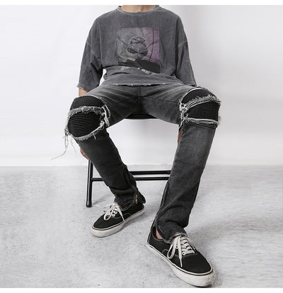Jeans ajustados con rotos diseñados - Image 5