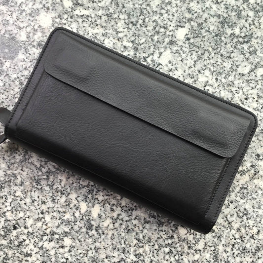 Billetera Ejecutiva de Cuero para Hombre con Bolsillo Frontal