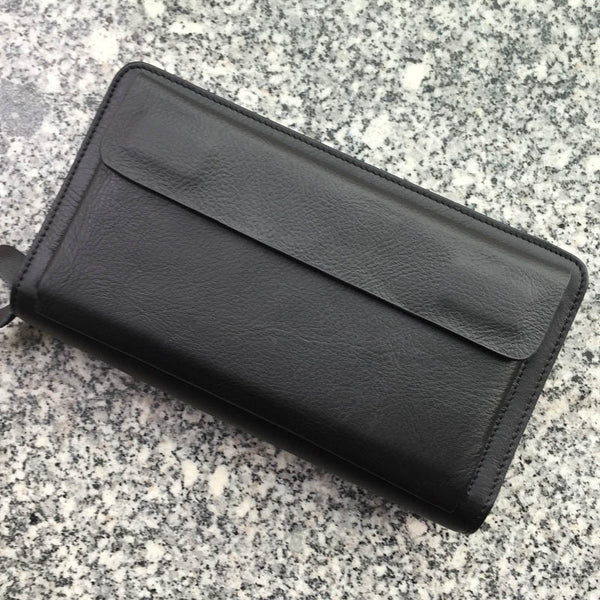 Billetera Ejecutiva de Cuero para Hombre con Bolsillo Frontal