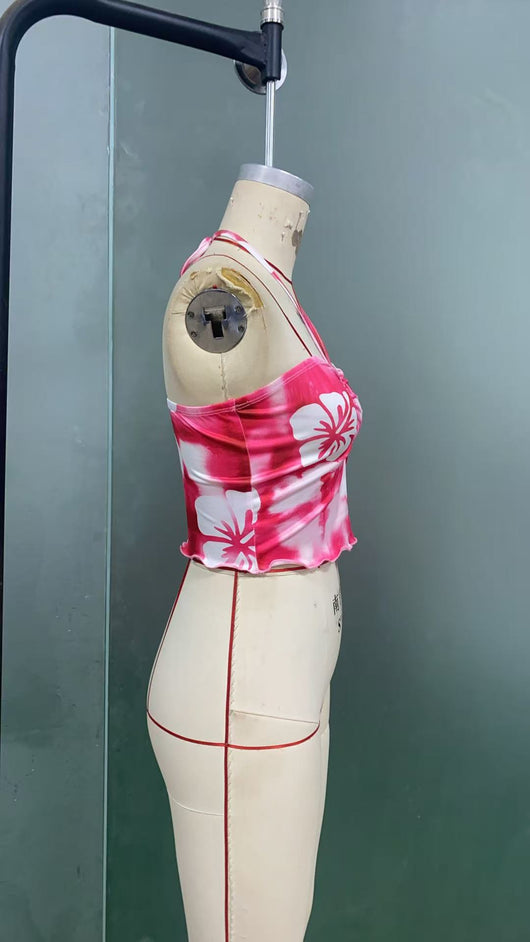 Top Halter Tie-Dye con Tirantes Finos para Mujer - Image 13