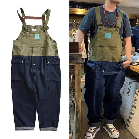 Pantalón Denim de Una Pieza con Detalles Colorblock y Aplicaciones - Image 10