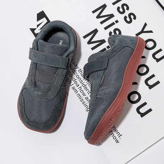 Zapatillas Deportivas Mesh de Punta Ancha - Cuero Gamuza Primavera Otoño
