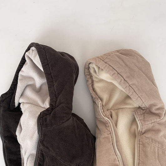 Cardigan de Pana Grueso Retro para Niño con Cierre de Cremallera - Image 13