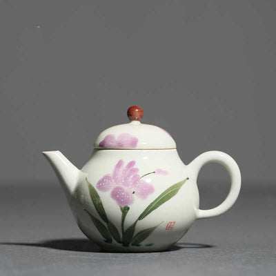 Tetera de Porcelana Pintada a Mano con Decoración Bajo Esmalte - Image 10