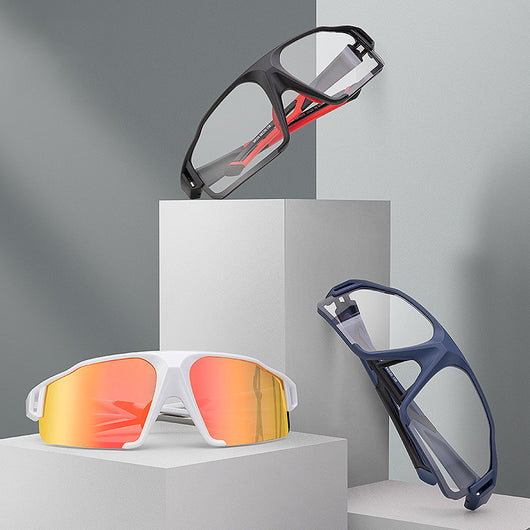 Gafas de Ciclismo Polarizadas con Cambio de Color Protección Contra Viento y Arena