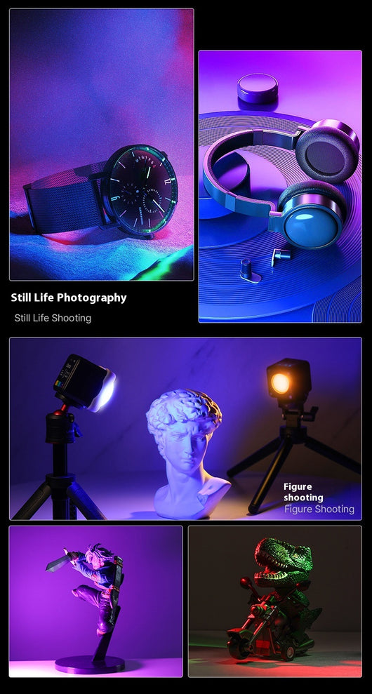 Luz de Relleno Magnética Mini LED Full Color con Batería de Litio - Image 11