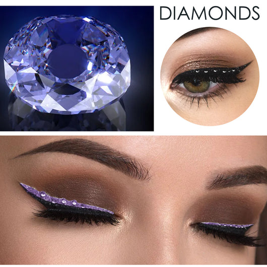 Delineador de Diamante Adhesivo Impermeable para Fiestas y Eventos