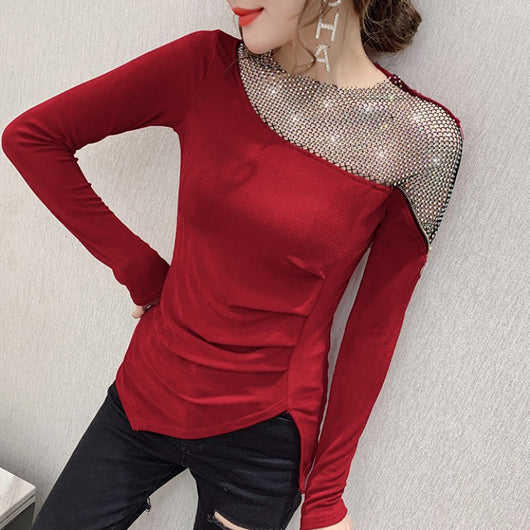 Blusa Manga Larga Hombros Descubiertos - Estilo Industrial Moderno - Image 8