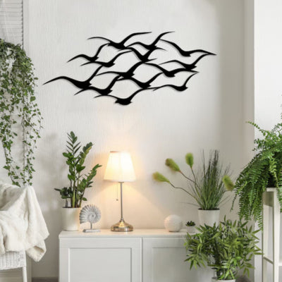 Decoración de Pared Pájaros Voladores en Metal Artesanal - Image 3