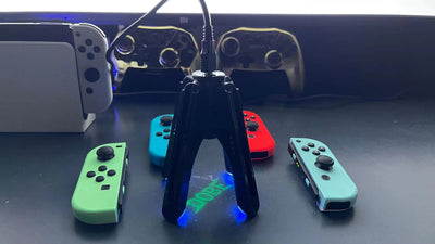 Cargador Múltiple 4 en 1 para Controles Nintendo Switch - Base de Carga Rápida - Image 23