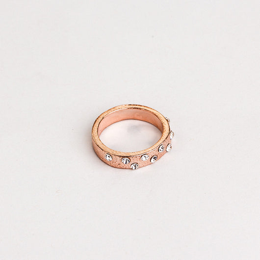 Set de 5 Anillos Apilables Estilo Bohemio en Tono Oro Rosa - Image 12