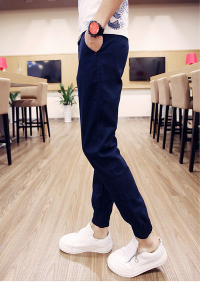 Pantalones Casuales Slim Fit Harem para Hombre - Estilo Coreano - Image 6