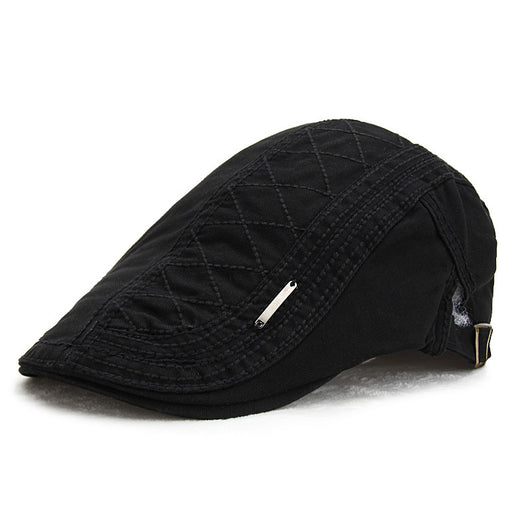 Gorra Retro de Cuadrícula Sólida - Protección Solar Elegante - Image 14