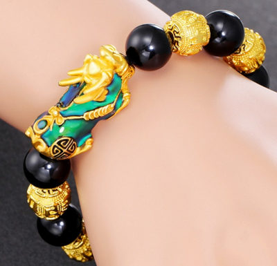 Pulsera Pixiu Cambio de Color Oro Arena para Hombre - Image 4
