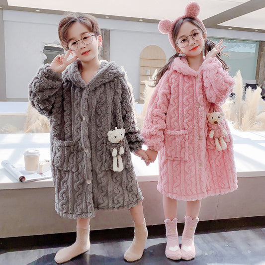 Pijamas Infantiles de Franela Suave para el Hogar