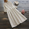 Vestido Camisa Vintage con Bordados Otoñales