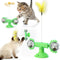 Juguete Giratorio Luminoso para Gatos con Efecto Carrusel