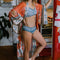 Blusa Cardigan Protección Solar Estampado Flor de Grúa