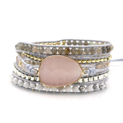 Pulsera de Piedra Natural Tejida a Mano - Image 5