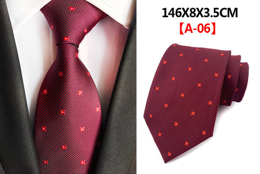 Corbata Jacquard Paisley Europeo Americana para Hombre - Image 29