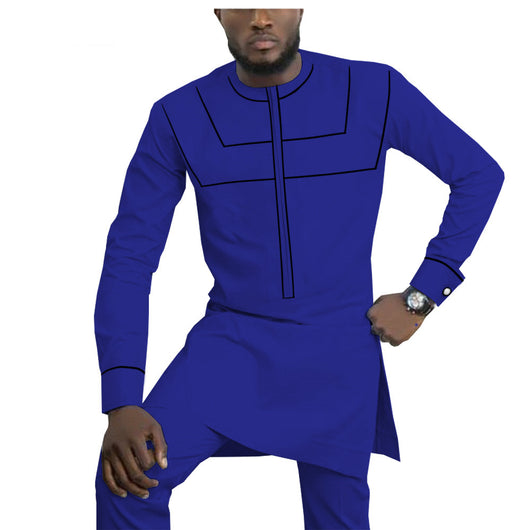 Traje Casual de Algodón Étnico Africano para Hombre - Image 18