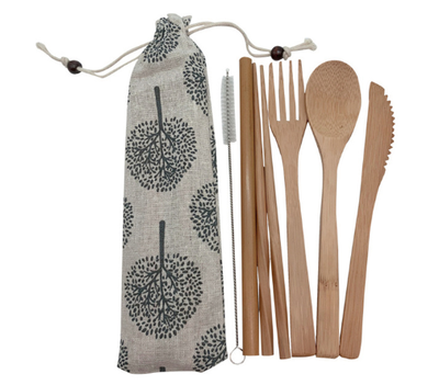 Set de Cubiertos Portátil de Bambú Reutilizable con Estuche - Cero Residuos - Image 20