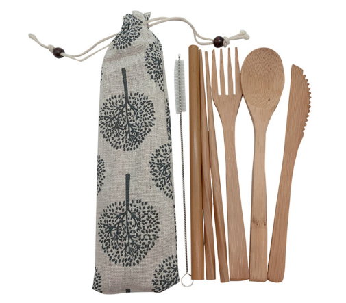 Set de Cubiertos Portátil de Bambú Reutilizable con Estuche - Cero Residuos - Image 20
