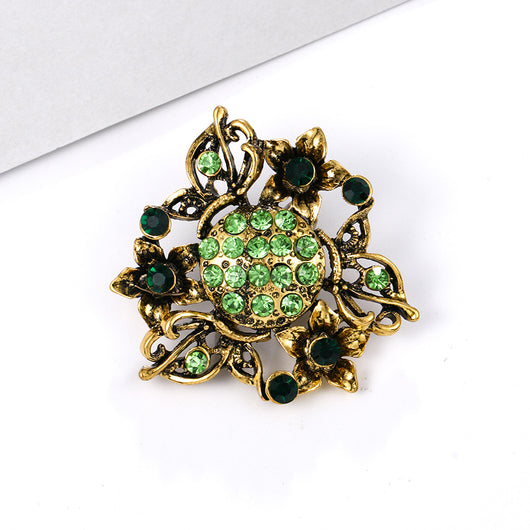 Broche de Aleación con Cristales de Fantasía Pequeño - Image 42