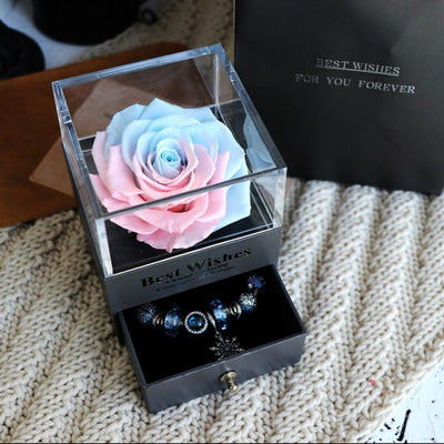 Caja de Joyero con Rosa Eterna - Regalo Perfecto para Amor y Ocasiones Especiales - Image 33