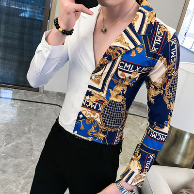 Camiseta Manga Larga Slim Fit Estilo Coreano para Hombre - Image 3