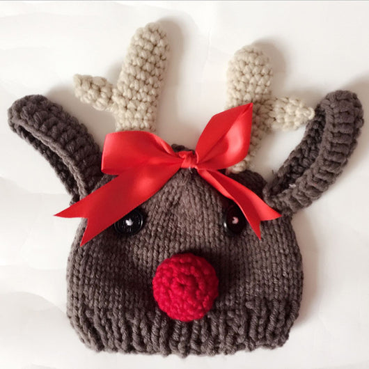Disfraz Fotográfico Navideño: Gorro Bola Roja con Nariz de Payaso para Niños - Image 9