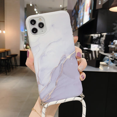 Funda para iPhone con Patrón Mármol y Cordón Ajustable - Image 12