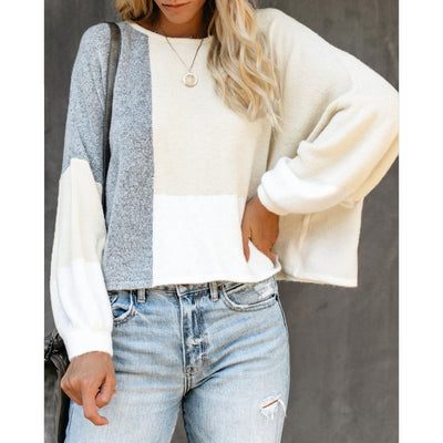 Blusa Suelta con Costuras Contrastantes - Image 15