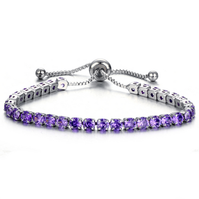Pulsera de Cristal con Deslizador Ajustable - Joyería Chapada en Oro para Mujer - Image 7