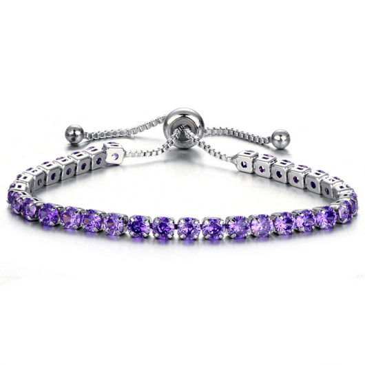 Pulsera de Cristal con Deslizador Ajustable - Joyería Chapada en Oro para Mujer - Image 7