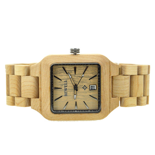 Reloj de Cuarzo para Hombre Estilo Europeo Bambú Elegante - Image 2