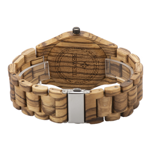 Calendario de Escritorio Zebra en Madera con Cuarzo - Image 3