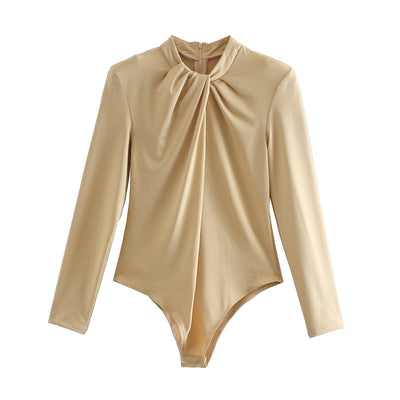 Bodysuit de Manga Larga con Hombreras Anudadas - Image 11