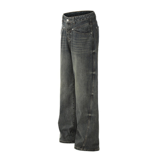 Pantalones Hombre Efecto Desgastado Corte Recto Suelto - Image 29