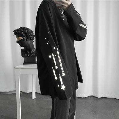 Camiseta Manga Larga Estilo Coreano para Hombre Otoño - Image 10