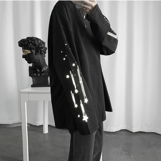 Camiseta Manga Larga Estilo Coreano para Hombre Otoño - Image 10