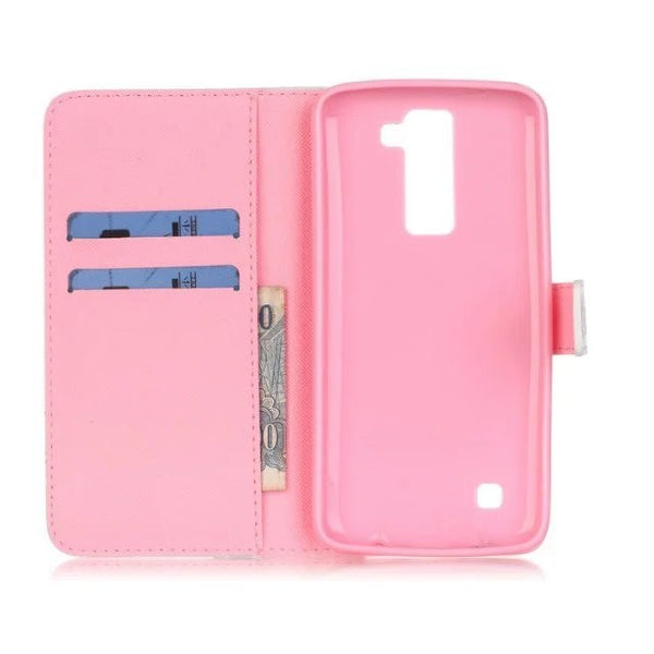 Funda Protectora de Cuero con Diseño de Búho Pintado para Celular