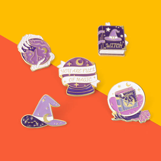 Broche Bruja Halloween Sombrero Mágico Aleación Esmaltada - Image 2