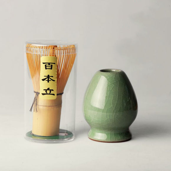 Juego de Batidor Matcha con Tazón de Cerámica y Herramienta Mezcladora